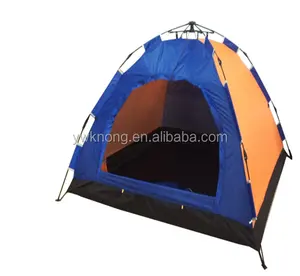 Custom 190T Polyester 3-4person Dubbele Laag Een Minuut Automatische Tent