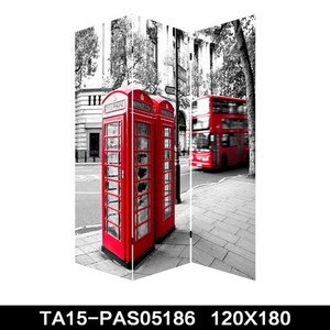 Biombo tabique <span class=keywords><strong>London</strong></span> city blanco y Negro imágenes impresión de la lona para la decoración del hogar arte trabajo precio barato - Product Image 1