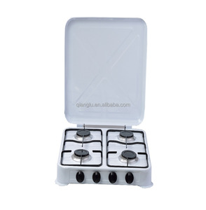 Quattro fuochi stile europeo stufa a <span class=keywords><strong>gas</strong></span>, cucina a <span class=keywords><strong>gas</strong></span> di colore bianco, bruciatore a <span class=keywords><strong>gas</strong></span> con coperchio - Product Image 1