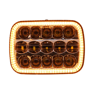 Faro cuadrado de 5x7 pulgadas para Jeep/para GMC Hi/Lo Beam Halo Angel Eyes DRL faro cuadrado para <span class=keywords><strong>Ford</strong></span> - Product Image 3