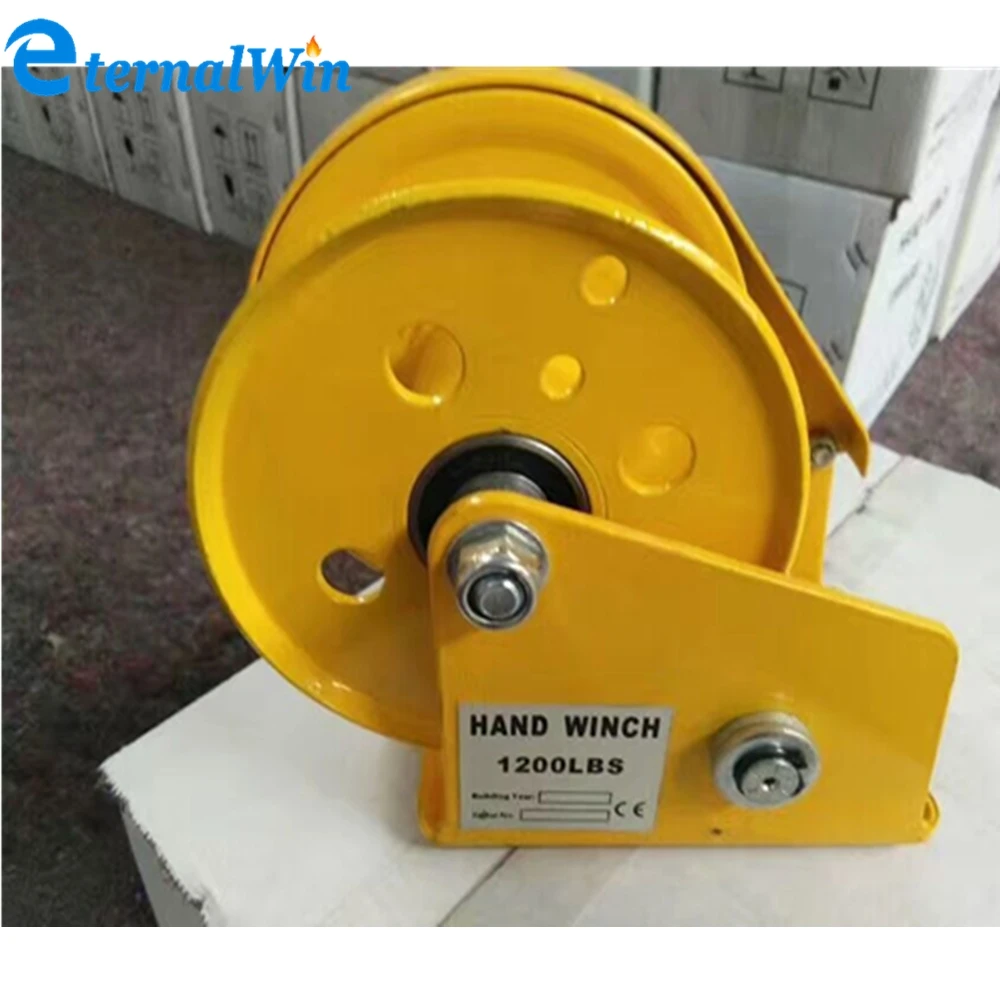 Hot selling worm gear hand winch with cable
