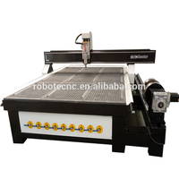 ROBOTEC Routeur CNC à double broche 4 axes pour le bois, précision de 0,02 mm, compatible Mach3, conception à deux têtes pour la gravure 3D