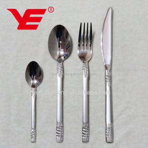 Di lusso in acciaio inox oro posate con forchetta per insalata popolare nel mercato del nord America - Product Image 3