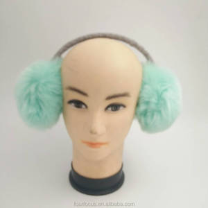 高品質女性のフェイクファーイヤーマフ小さなMOQ冬暖かい快適なイヤーマフ卸売 - Product Image 4