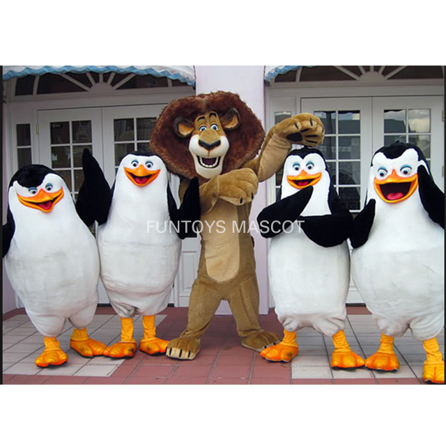 Funtoys CE 4 Пингвины лев Алекс маскарадный костюм на заказ маскарадный Косплей маскоте
