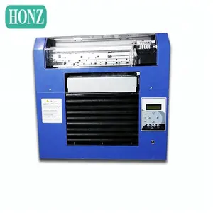 บริการเครื่องพิมพ์บัตรพลาสติก Honzhan ถุงพลาสติกเต็มรูปแบบเครื่องพิมพ์ UV led แบบแท่น