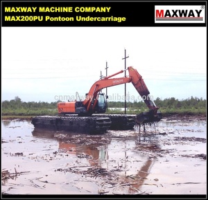 ยี่ห้อ <span class=keywords><strong>MAXWAY</strong></span> โป๊ะสะเทินน้ำสะเทินบกคุณภาพสูงสำหรับรถขุดบึงรุ่น: MAX200PU - Product Image 5