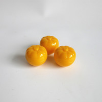 Nieuwe Koreaanse stijl ronde goedkope luxe fruitvormige 30g ABS plastic cosmetische huidverzorgingsverpakking met UV-druk