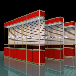 zapato de <span class=keywords><strong>la</strong></span> exhibición del estante. soporte de exhibición del panel slatwall, estante de exhibición del metal slatwall - Product Image 1