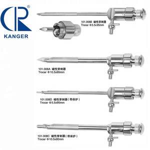 Laparoscopic สแตนเลสสตีล Reusable ใบมีดหรือ Bladeless แม่เหล็ก Trocar พร้อมสกรู - Product Image 5