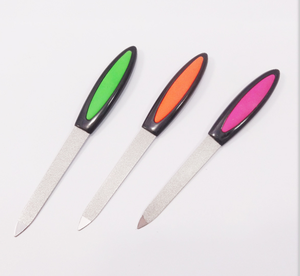 Lame en acier lisse professionnelle outil de soin des <span class=keywords><strong>ongles</strong></span> manucure en métal main <span class=keywords><strong>ongles</strong></span> bord vernis limes de ponçage - Product Image 6