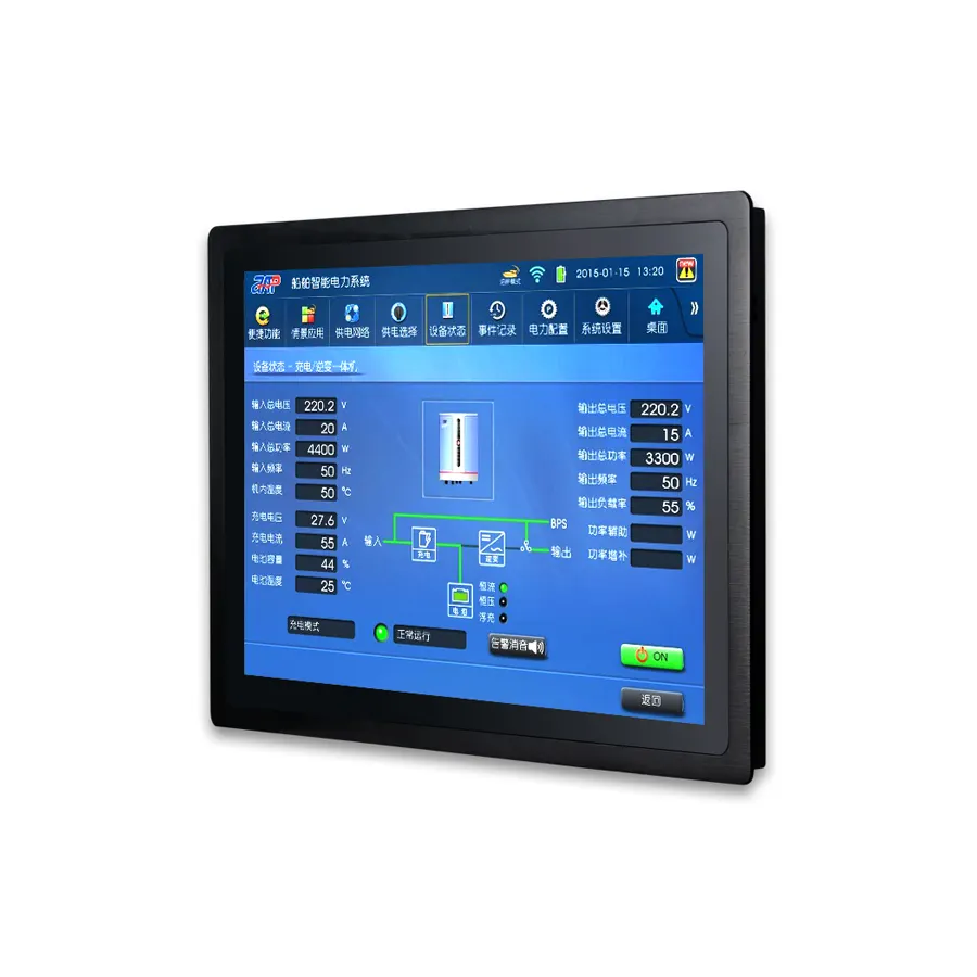 Güneş ışığı readable12 "15" 17 "19 inç IP65 su geçirmez çoklu dokunmatik ekran endüstriyel LCD dokunmatik ekran monitör akıllı otomasyon için