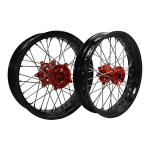 Ruedas <span class=keywords><strong>Supermotard</strong></span> de Aleación de Aluminio Anodizado de 17 Pulgadas para Motocicleta CRF250 Rally para <span class=keywords><strong>Honda</strong></span> - Product Image 1