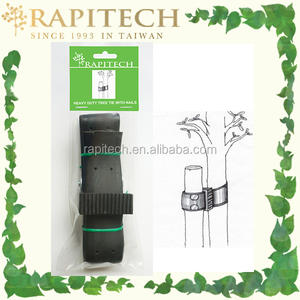 Lazos de goma para árboles, color negro, resistente, 90cm X 3,8 cm - Product Image 4