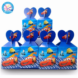 Los favores de los coches Rayo de papel de caramelo caja fiesta bebé ducha dulces Decoración de cumpleaños Cajas de Regalo - Product Image 5