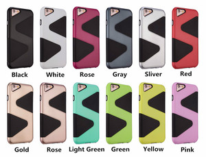 2 en 1 doble protección fundas de celular resitente <span class=keywords><strong>la</strong></span> <span class=keywords><strong>caída</strong></span> para iPhone 6 / 6s fundas - Product Image 6
