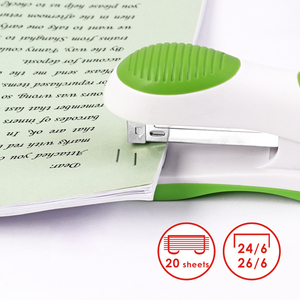 <span class=keywords><strong>Agrafeuse</strong></span> de bureau en plastique de bonne qualité, capacité de 20 feuilles, pour la rentrée scolaire, fournitures de papeterie - Product Image 4