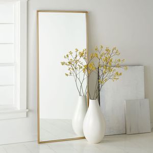 Espejo de Cuerpo Entero con Marco de Aleación de Aluminio, Espejo de Pie Personalizado de Vidrio Contemporáneo para Baño y Dormitorio - Product Image 6