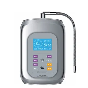 PH4.0 Tot 10.5 Gearomatiseerde 9 Plaat Alkaline Water Ionisator Automaat Met Waterstof Alkaline Zure Met Vitamine C Lucht Machine