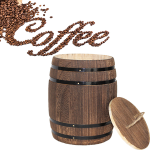 <span class=keywords><strong>Mini</strong></span> <span class=keywords><strong>baril</strong></span> de stockage des aliments sur mesure, g, en <span class=keywords><strong>bois</strong></span>, pour café en grains - Product Image 6