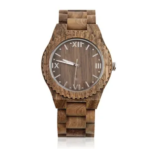 Customize Quemex Watches Quartz Water Resistant Full Wood Japan Movt Quartz Watch Luxury Wooden Watches