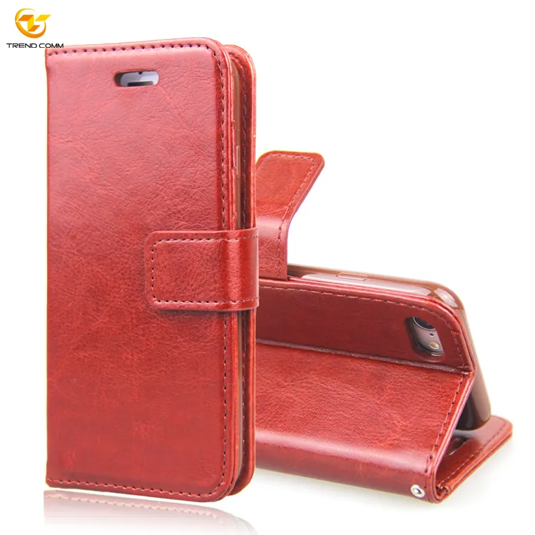 China Supplier phone pouch new original luxury vintage PU genuine leather case soft protective cover for iphone 6/6s