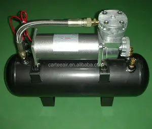 Автомобильный компрессор с воздушной подвеской, компрессор с воздушным гудком, комплект воздушного компрессора с установленным на баке