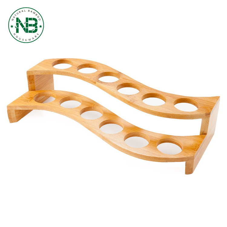 Изогнутая Многоуровневая подставка для еды, конусная стойка для суши, деревянная подставка для суши из бамбука, 100% натуральная поддержка