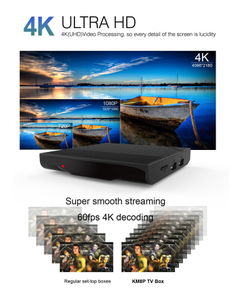 <span class=keywords><strong>KM8</strong></span> P 4 K Smart TV Caja 1 GB 8 GB Android 7.1 Amlogic S912 H.265 2.4G WiFi Multimedia Player Set-top Box - Product Image 6