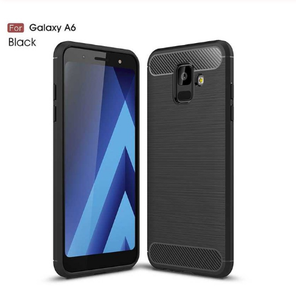 Đơn giản Bìa Đối Với Samsung Galaxy A6 Trường Hợp Silicone Cao Su Sợi Carbon Trường Hợp Đối Với Samsung A6s Bìa Coque Đối Với Samsung A6 cộng với Trường Hợp - Product Image 5