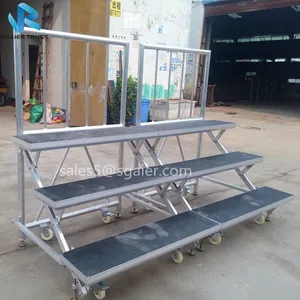 Gebruikt School Aluminium Vouwen Koor Podium Refrein Stadium Koor Riser