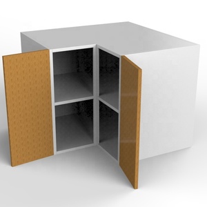 Vermonhouzz Porte en verre murale standard Armoires de cuisine en bois à vendre Étagère à épices Étagère de rangement pour épices - Product Image 6