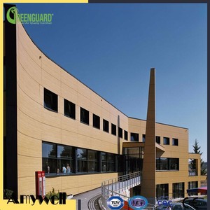 Amywell 100% edificios comercial Anti-Ultravioleta grano de <span class=keywords><strong>madera</strong></span> fenólica HPL <span class=keywords><strong>panel</strong></span> exterior - Product Image 1