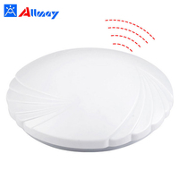 Plafonnier LED à détecteur de mouvement, montage en surface, batterie de secours, autonomie d'urgence 90-110 minutes, 18W, écologique, double température de blanc