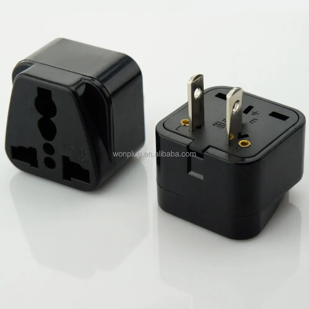 Travel to US Plug Power Adapter Converter USA America United States Travel Charger Electrical Power UK AU EU To US Plug Adapter