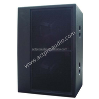 ACTPRO D6400 Double Subwoofer Néodyme 18 Pouces 6400W Audio Professionnel Extérieur Métal Étanche Noir Passif 8 Ohm