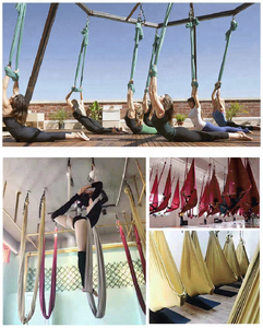 <span class=keywords><strong>Hamaca</strong></span> de Yoga Aéreo de Tela de Seda Premium en Venta, Columpio de Yoga Antigravedad Ultra Resistente al Por Mayor - Product Image 5
