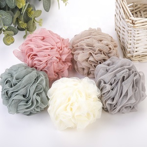 Disposable Colorful PE Soft Plastic Mesh Shower <strong>Bath</strong> Sponge Ball <strong>Bath</strong> <strong>Brush</strong> - Product Image 1