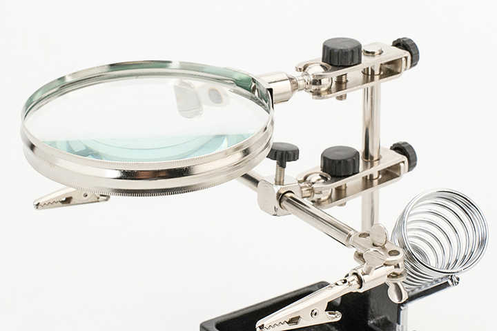 Multi-functional Helping Hand Magnifier with Soldering Stand