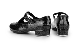 Usine Fabricant <span class=keywords><strong>Pas</strong></span> <span class=keywords><strong>Cher</strong></span> Filles Noir PU <span class=keywords><strong>Chaussures</strong></span> De Danse <span class=keywords><strong>Chaussures</strong></span> De <span class=keywords><strong>Claquettes</strong></span> pour Enfants - Product Image 6