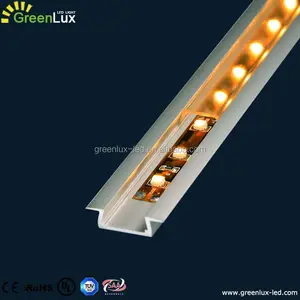 De plástico esmerilado difusor PCB LED oculto de perfil de aluminio/lineal de extrusión para tira de luz LED