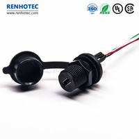 Conector Micro USB A prueba de agua IP67, montaje de Panel tipo C A B 3,1, macho A hembra, ángulo recto, precio de venta completo de fábrica