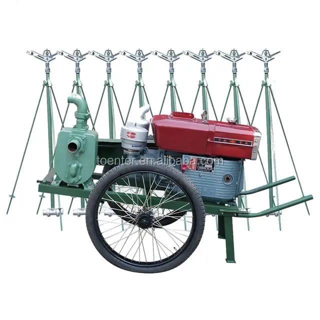 Hot new product mobile sprinkler irrigation system with 10 rain gun sprinkler