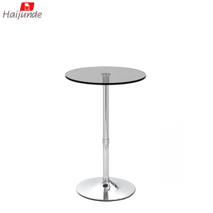 SGS stander 10mm verre clair trempé fixer hauteur 98cm barre chromée table - Product Image 3