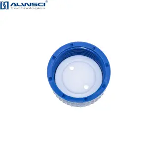 ALWSCI כחול GL45 בטיחות כובע שני חורים עבור 1/8 OD צינורות GL45-208-B