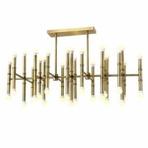 JYLIGHTING Meurice Modern Rectangular Pendant Lamp LED <strong>Light</strong> Design with Metal Glass for Restaurant <strong>Dining</strong> Lighting Fixtures - Product Image 1