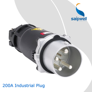Ac 400 V 3 P + N + E internacional estándar CEE IEC 5 polos Saip Saipell 200A Industrial Plug and Socket para contenedores - Product Image 1