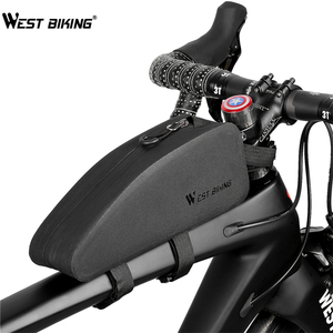 西バイク防水サイクリングトップフロントチューブバッグ軽量mtbロードバイクフレームバッグスリム自転車パニエケースバイクアクセサリー - Product Image 2