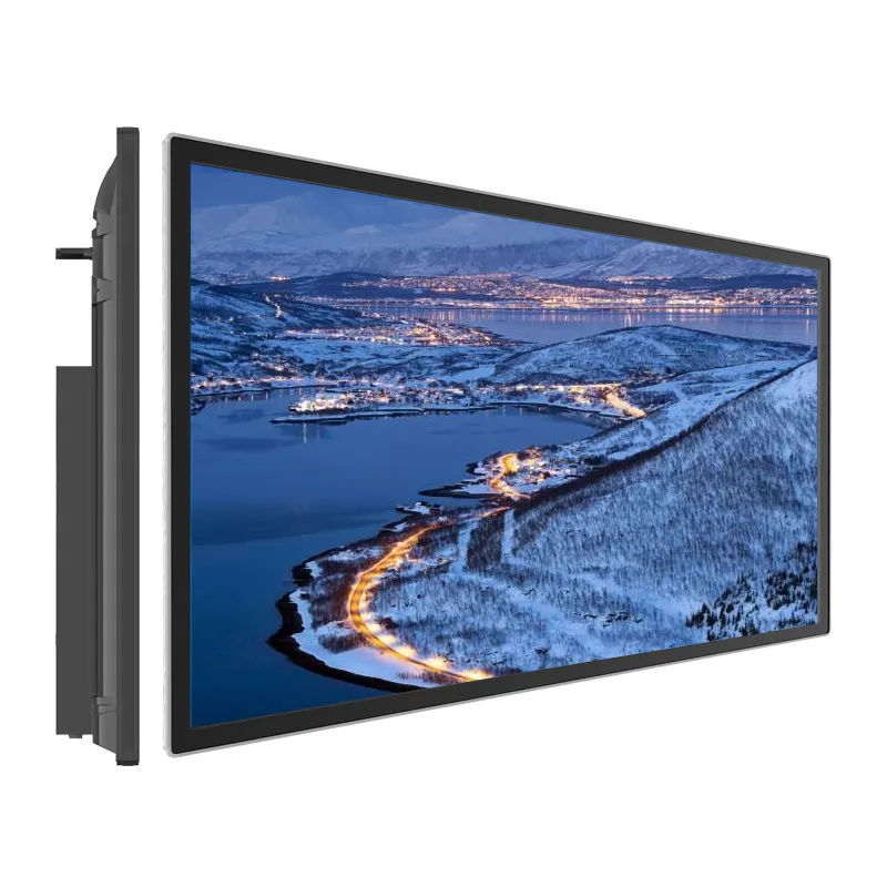 Poling kapalı Video oynatıcı duvara monte dijital tabela ekran Lcd montaj ekran duvar paneli satılık