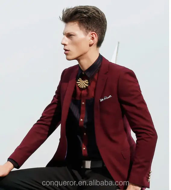2014 ısmarlama erkek rahat ceket, 1 düğmeli blazer, ısmarlama şık erkek siyah düz renk erkek için takım kaliteli